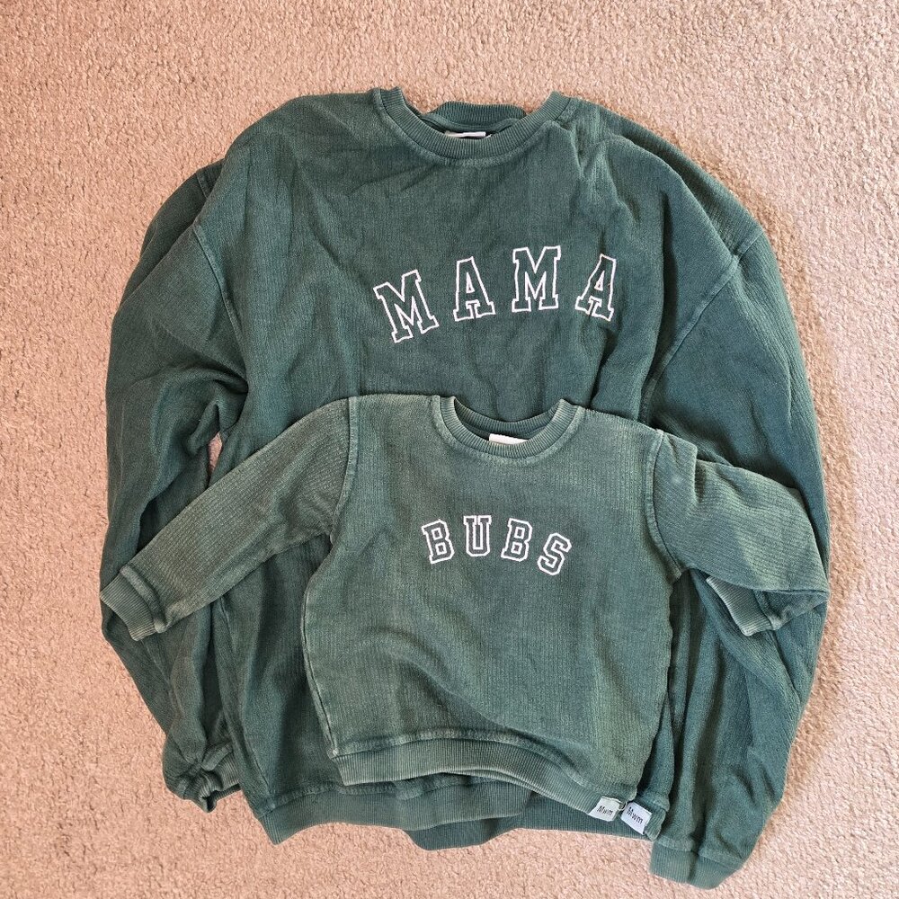 MAMA & Bubs matching sweatshirts